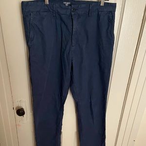 Carhartt WIP Johnson chino pants used blue